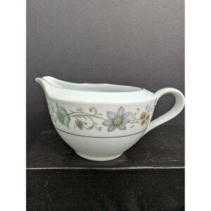 Rose China Japan 3809 Floris Creamer Pitcher 3" x4 1/4" Silver Trim